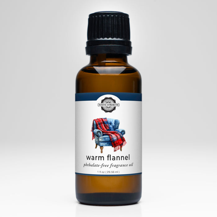Rustic Strength - Phthalate-Free Fragrance Oil | 1oz Amber Glass Vial | Warm Flannel