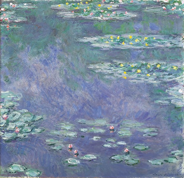 "Water Lilies" Printed Art Tights