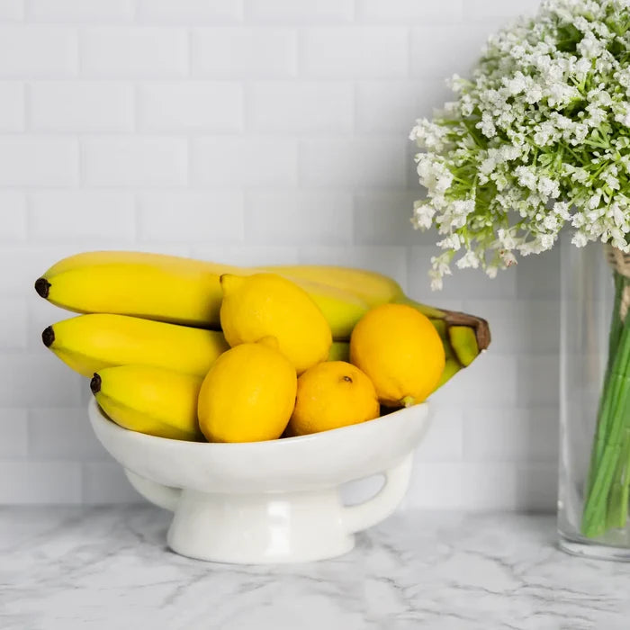 White Ceramic Fruit Bowl