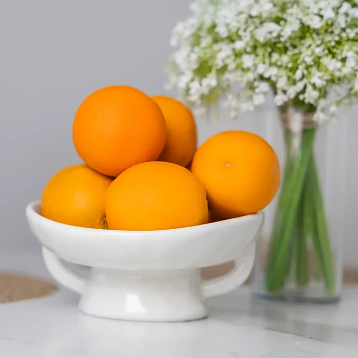 White Ceramic Fruit Bowl