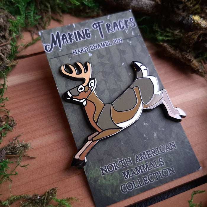 White Tailed Deer Enamel Pin