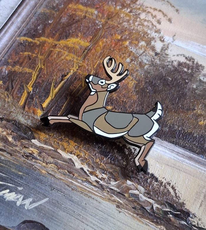 White Tailed Deer Enamel Pin