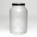 Wide Mouth Glass Jar with Metal Cap - Rustic Strength