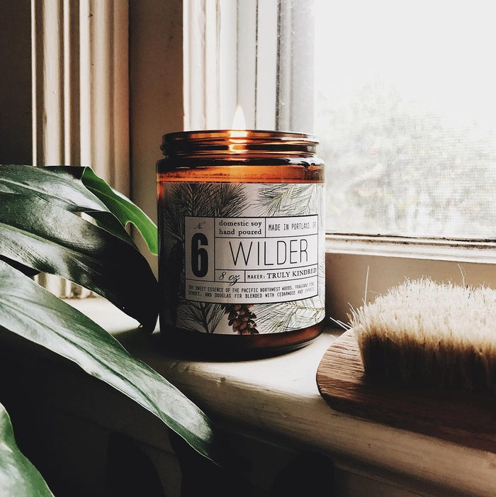 "Wilder" Pine, Spruce, and Fir 8oz. Soy Candle