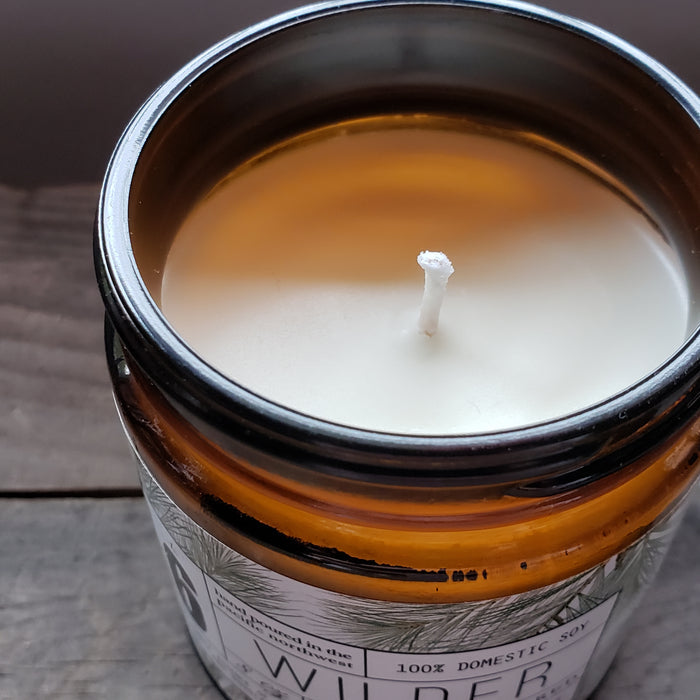 "Wilder" Pine, Spruce, and Fir 8oz. Soy Candle