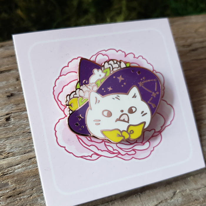 Wizard Cat Enamel Pin