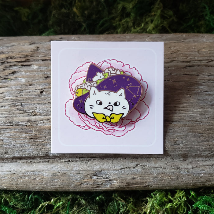 Wizard Cat Enamel Pin