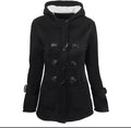 Women Basic Jacket, Women's Overcoat Zipper Causal Outwear Hooded Coat
