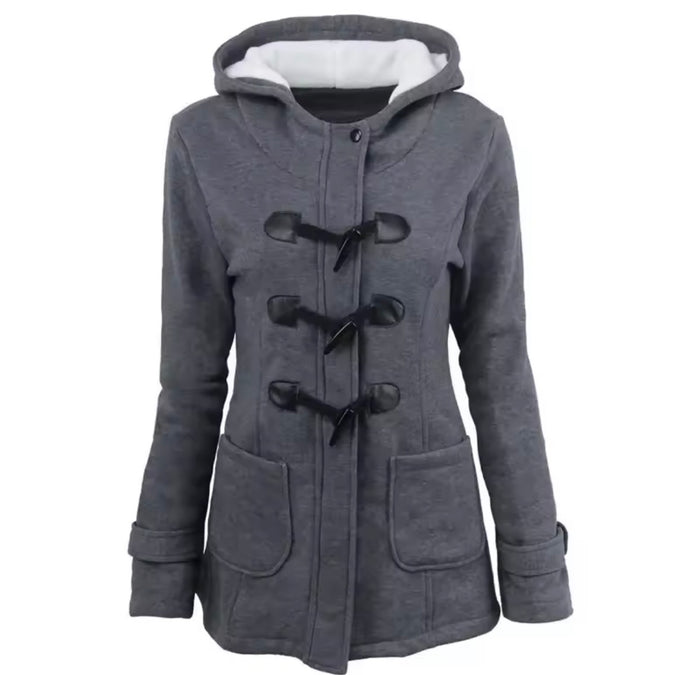 Women Basic Jacket, Women's Overcoat Zipper Causal Outwear Hooded Coat
