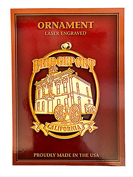 Wood Bridgeport Courthouse Ornament