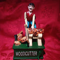 Woodcutter Cast Iron Mechanical Coin Bank-Jantiques LLC.