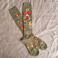 Woodland Mushroom Knee-High Socks
