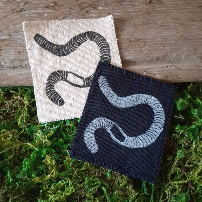 Worm Canvas Patch
