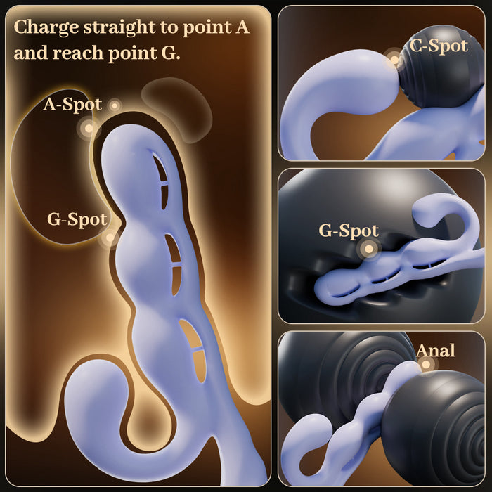 dual stimulation vibrator