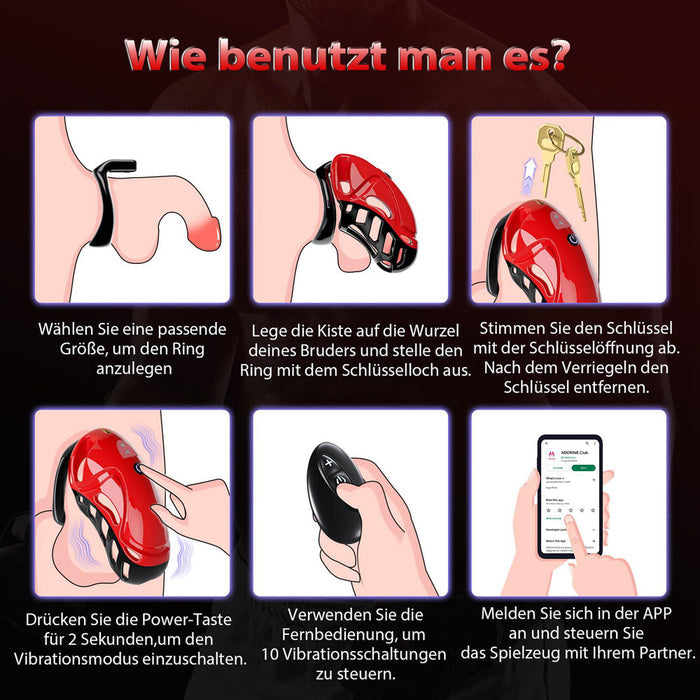 how to use chastity cage