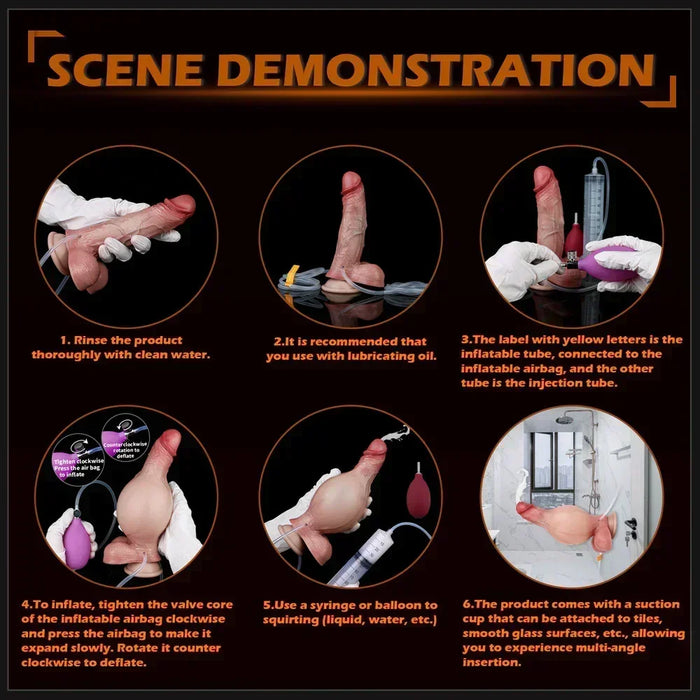 how to use squirting dildo