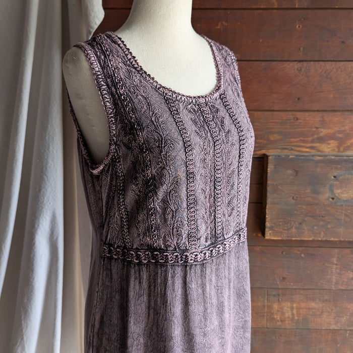 Y2K Vintage Overdyed Purple Sleeveless Mini Dress