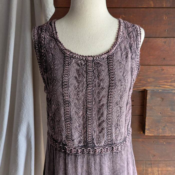 Y2K Vintage Overdyed Purple Sleeveless Mini Dress