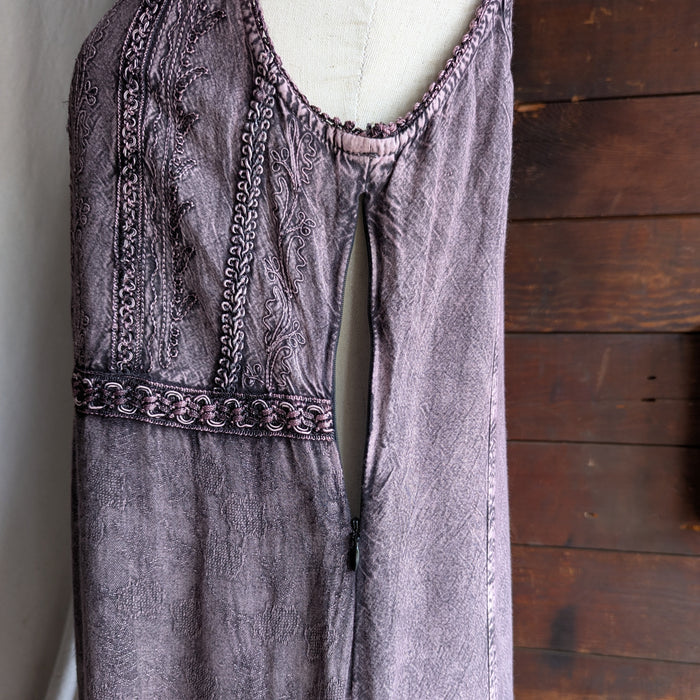 Y2K Vintage Overdyed Purple Sleeveless Mini Dress