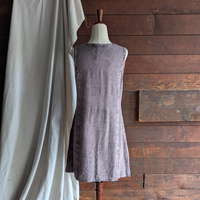 Y2K Vintage Overdyed Purple Sleeveless Mini Dress