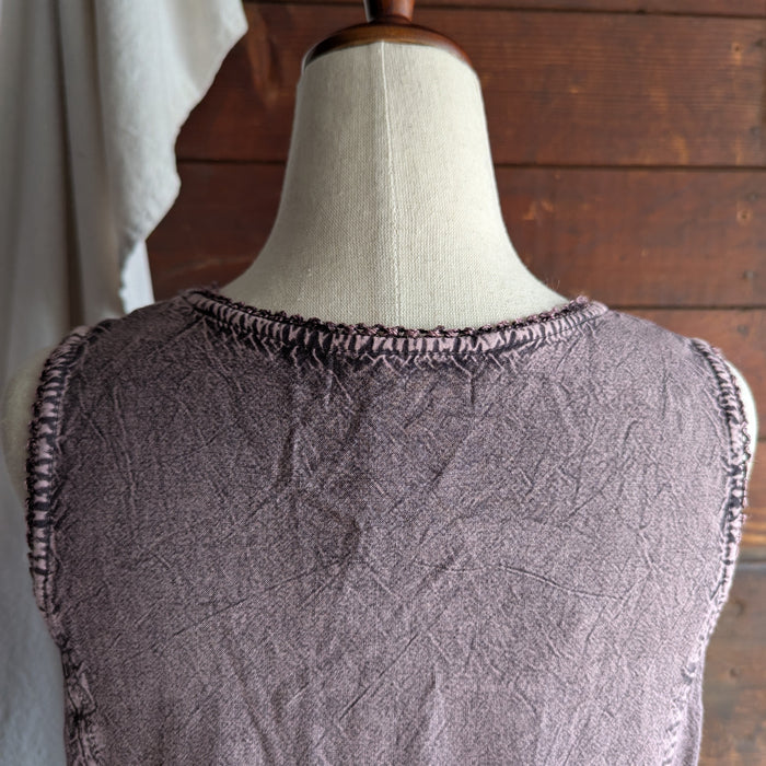 Y2K Vintage Overdyed Purple Sleeveless Mini Dress
