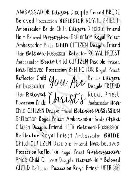 You Are Christ's Spiral Notebook