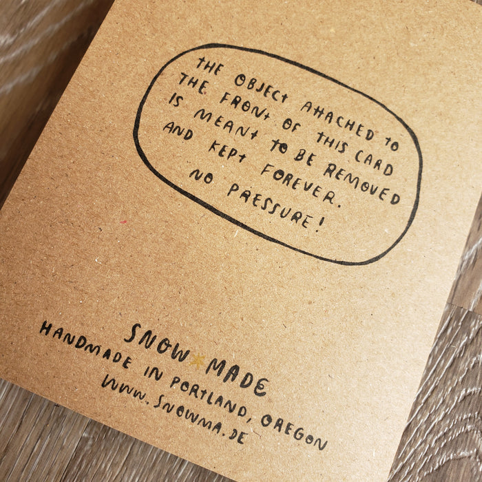 "You Are Magic" Mushroom Wooden Magnet + Greeting Card