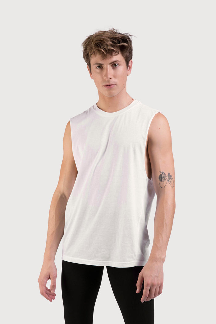 Z0403M - Bloch Harris Relaxed Drop Arm Mens Muscle Tank