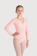 Z0858G - Bloch Overture Crossover Girls Long Sleeve Wrap Top