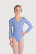 Z0858G - Bloch Overture Crossover Girls Long Sleeve Wrap Top