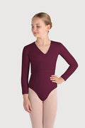 Z0858G - Bloch Overture Crossover Girls Long Sleeve Wrap Top