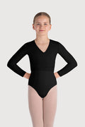 Z0858G - Bloch Overture Crossover Girls Long Sleeve Wrap Top