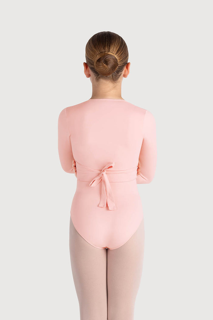 Z0858G - Bloch Overture Crossover Girls Long Sleeve Wrap Top