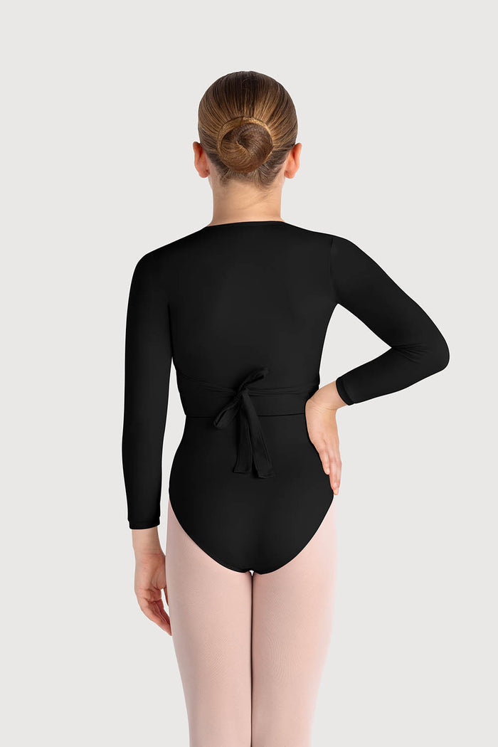 Z0858G - Bloch Overture Crossover Girls Long Sleeve Wrap Top
