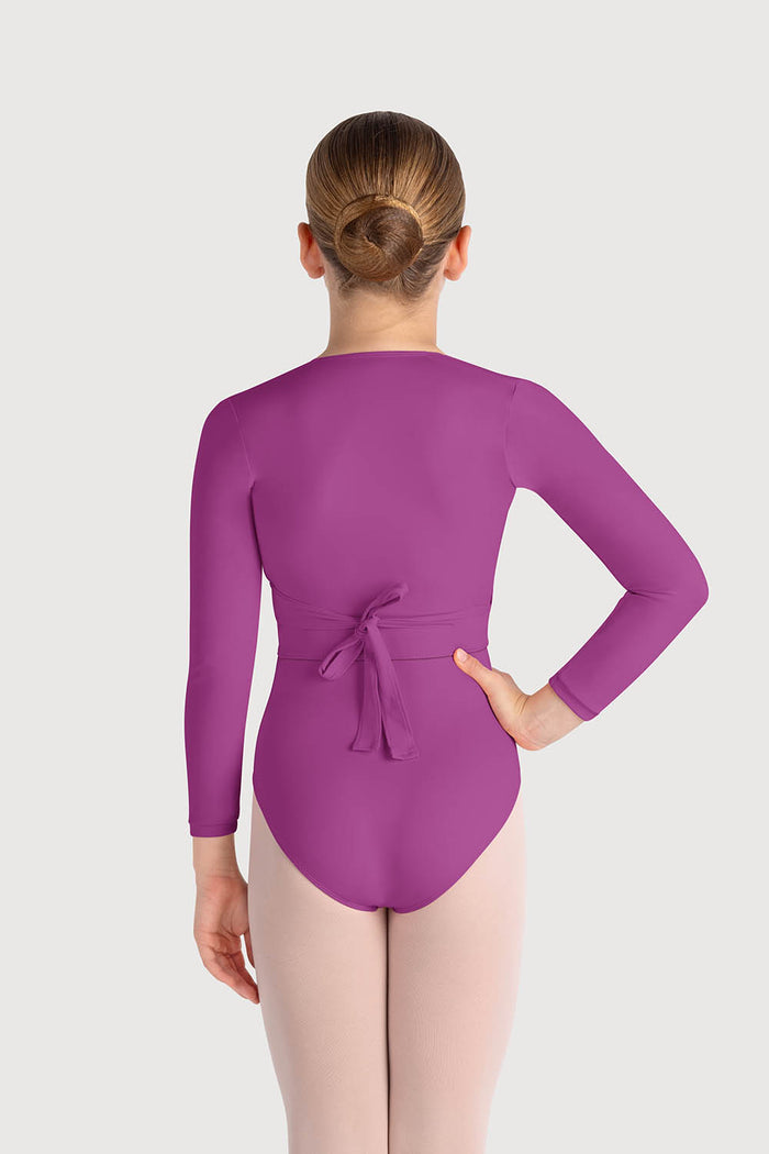 Z0858G - Bloch Overture Crossover Girls Long Sleeve Wrap Top