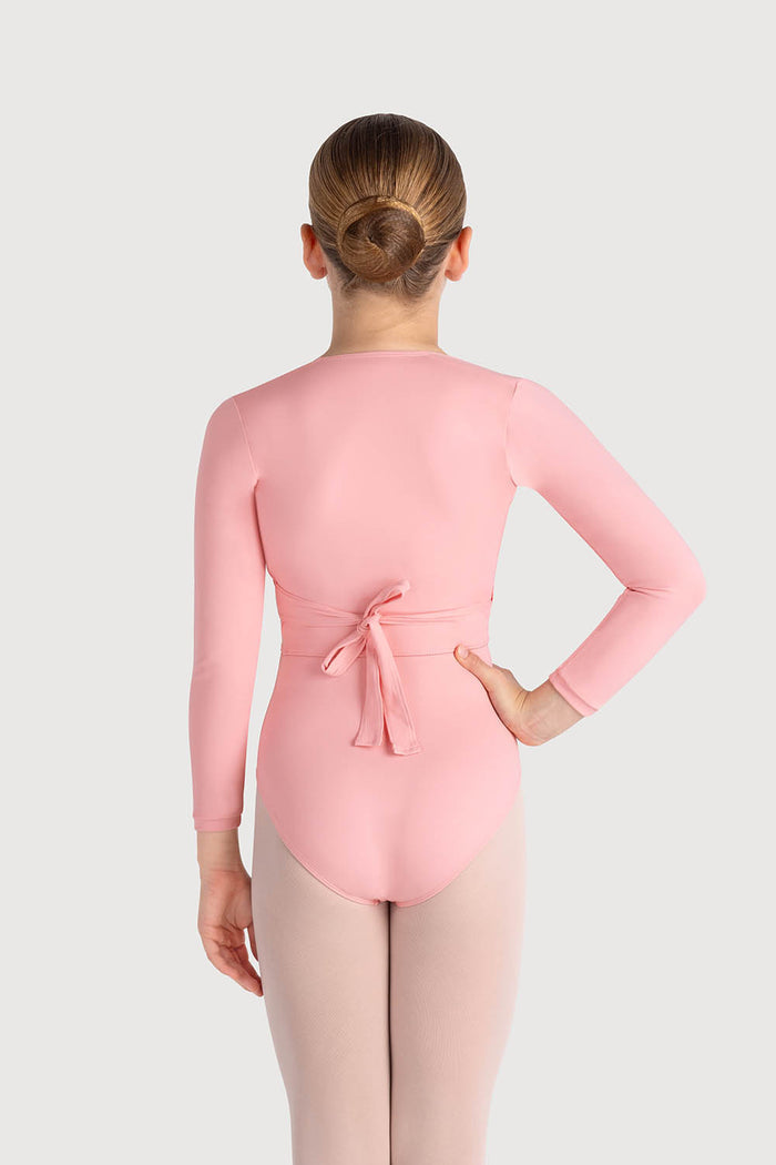 Z0858G - Bloch Overture Crossover Girls Long Sleeve Wrap Top