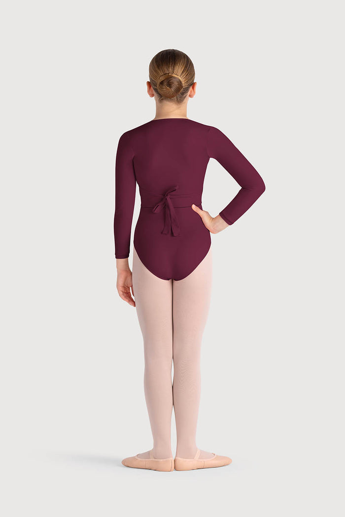 Z0858G - Bloch Overture Crossover Girls Long Sleeve Wrap Top