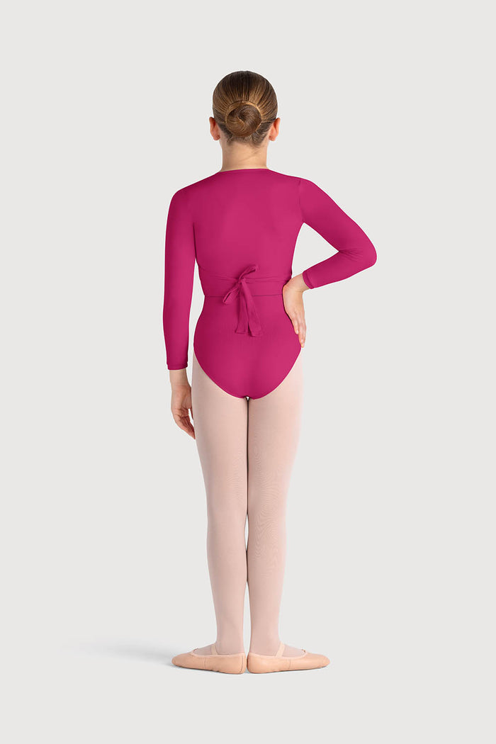 Z0858G - Bloch Overture Crossover Girls Long Sleeve Wrap Top