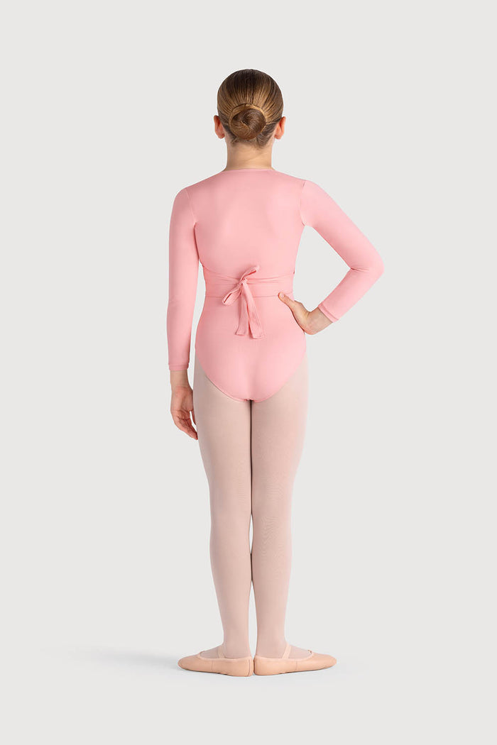 Z0858G - Bloch Overture Crossover Girls Long Sleeve Wrap Top
