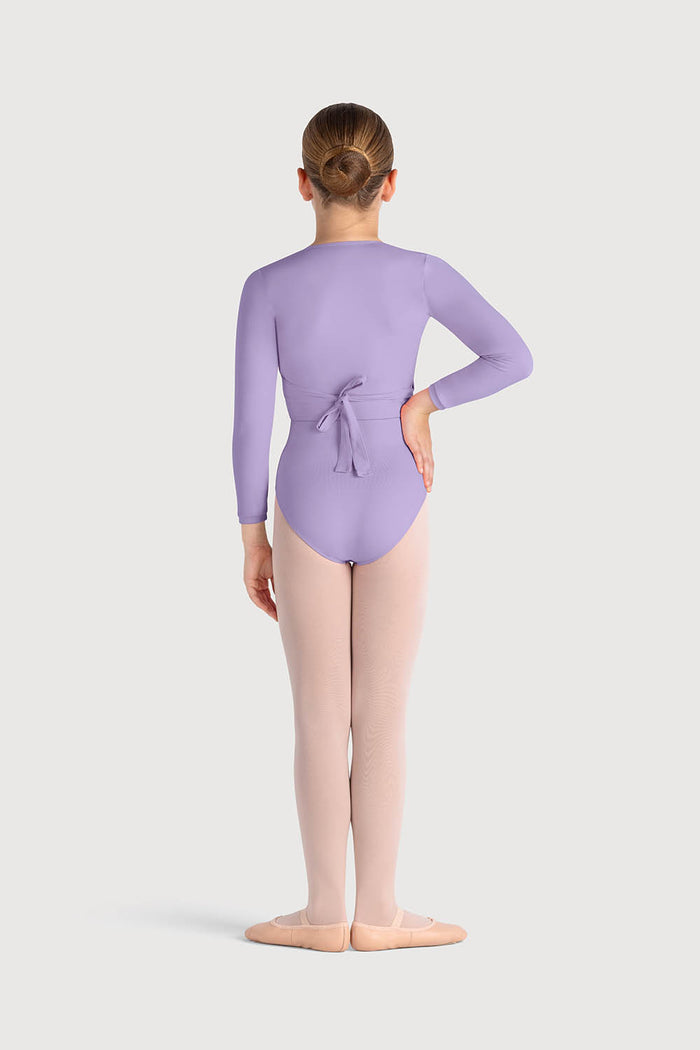 Z0858G - Bloch Overture Crossover Girls Long Sleeve Wrap Top