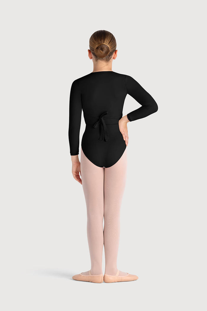 Z0858G - Bloch Overture Crossover Girls Long Sleeve Wrap Top