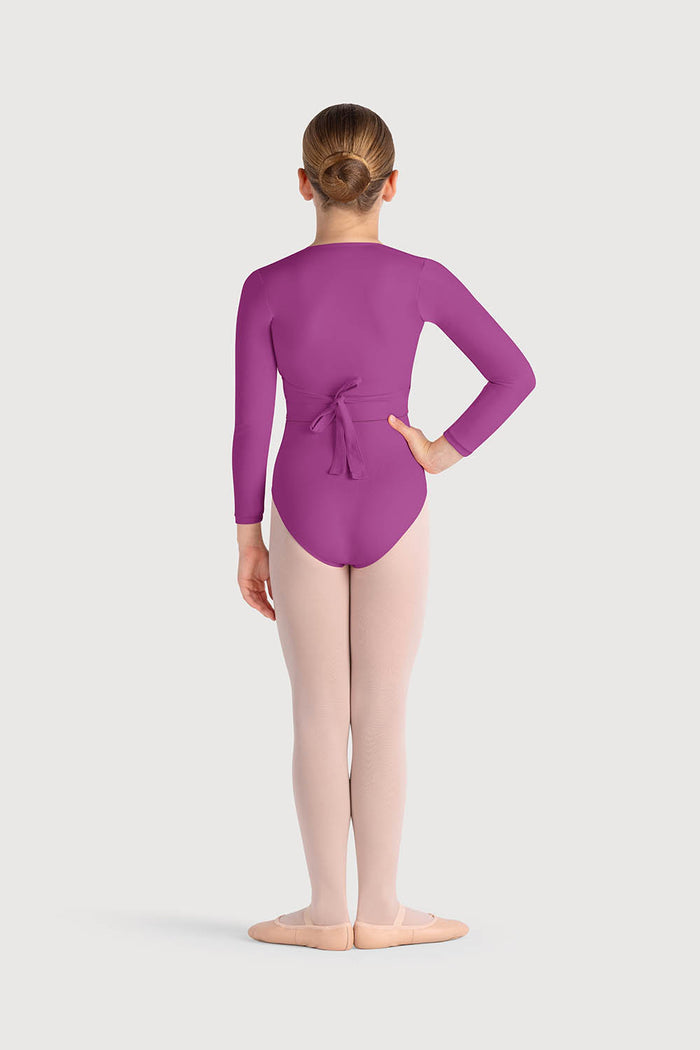 Z0858G - Bloch Overture Crossover Girls Long Sleeve Wrap Top